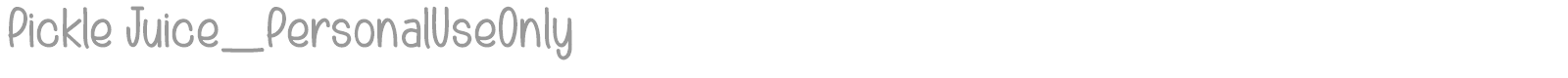 Pickle Juice font preview